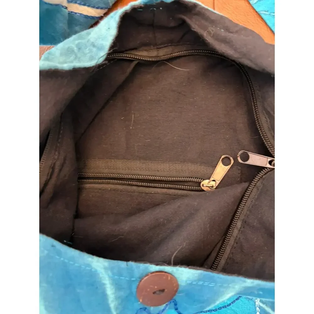 Shop Therapy Blue Crossbody Hobo Bag/Purse